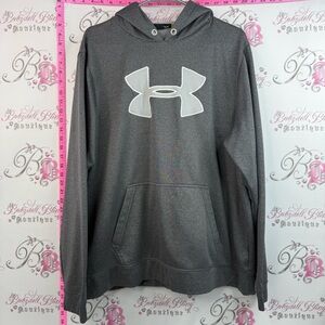 Under Armour sweater hoodie Gray Performance Hoodie with White Logo